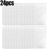 24 pieces of clear PVC zipper binder pockets for cash and small items
