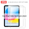 Zwei klare gehärtete Glasschutzfolien für iPad 10. Generation, 10,9 Zoll Modell