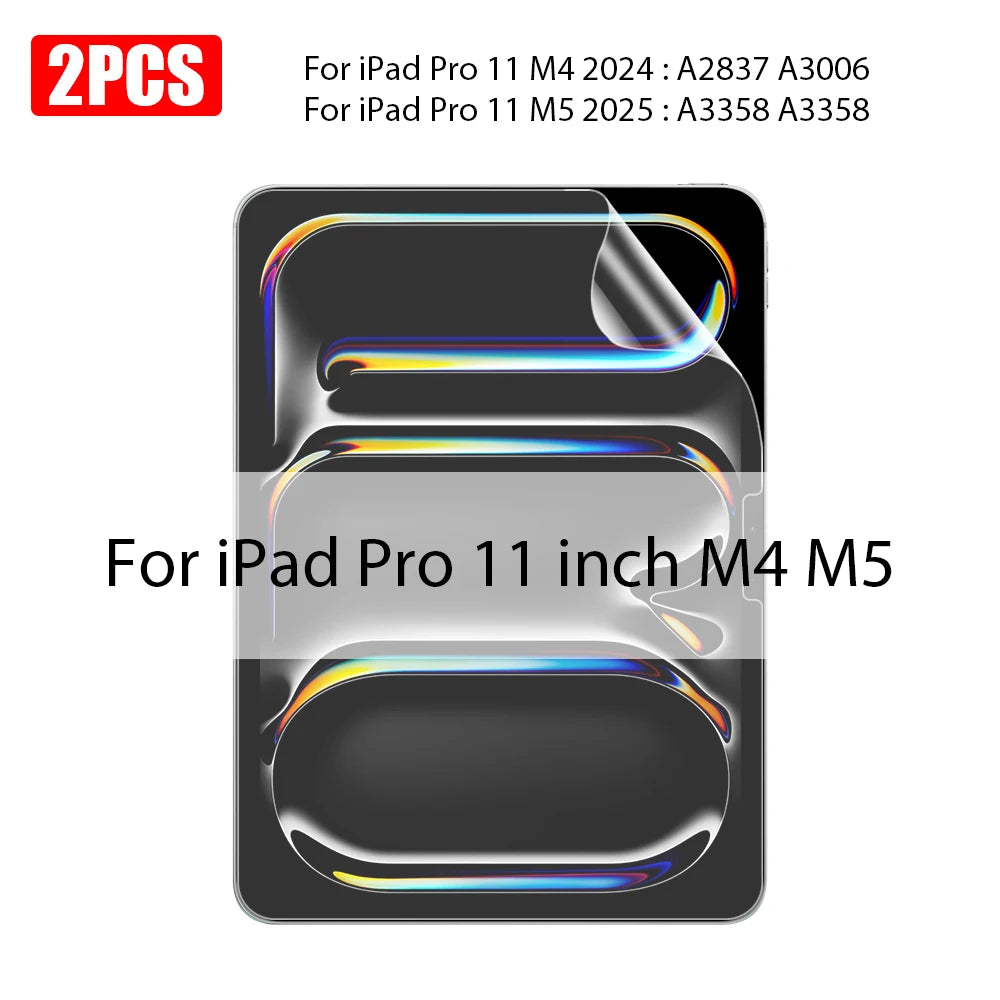 Two tempered glass screen protectors for iPad Pro 11 inch M4 and M5 models