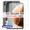 Two pieces of tempered glass screen protectors for the TECLAST T65 13.4-inch device.