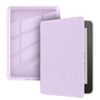 A light purple Kindle Paperwhite protective case with a clear acrylic back cover.