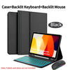 Black case and backlit mouse shown with a Redmi Pad 2 and Redmi Pad SE tablet.