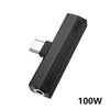 Black universal USB-C to 3.5mm audio adapter with a metal connector.