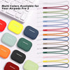 Multi colors of silicone earphone cases available with flexible straps and a keyboard for AirPods Pro 2