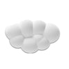 A white ergonomic memory foam wrist rest pad designed for use with a desk or mouse.