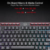 On-Board Macro & Media Control feature on a gaming keyboard showing input macro controls