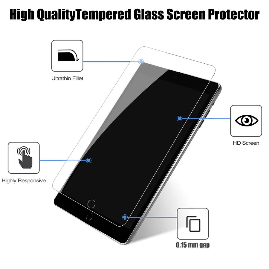 Hochwertiger gehärteter Schutzfilm für Tablet-Display mit Ultrathin-Fillet und HD-Bildschirm