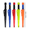 A set of four heavy-duty mechanical carpenter pencils in black, blue, red, and lime green.