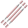 Ein Set rosa Präzisionszeichnungsstifte mit konischen Spitzen, diagonal angeordnet.