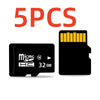 Five high-speed MicroSD memory cards labeled 32 GB storage capacity