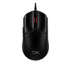Schwarze HyperX Pulsefire Haste 2 Gaming-Maus aus der Draufsicht.