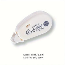 A white double-sided adhesive glue tape labeled GT-519 with dimensions 6mm x 6m.