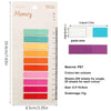 A package of 200 sheets of pink sticky notes with various colors and a clear plastic backing.