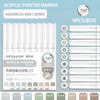 A box of Lanquo Acrylic Paint Markers Advanced Grey Series featuring 9 colors for drawing and art