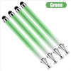 A set of four green precision stylus pens for tablets and phones.