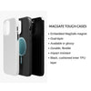 Black and white dual-layer MagSafe tough cases for iPhone phones