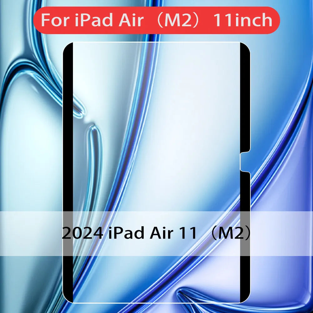 Magnetische Schutzfolie für iPad Air 11 (M2) 2024 in Hellblau