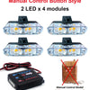 Four manual control button style LED modules and a manual control model without remote control