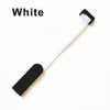 White reusable hook and loop cable ties shown against a white background.
