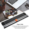 An A5 plastic base paper cutting knife with a black frame and orange blade for DIY crafting.