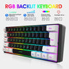 لوحة مفاتيح بإضاءة RGB مع إمكانية تعديل السطوع وسرعة الترس ووضع تبديل الضوء للمذيعين.