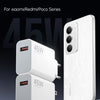A white 45W charger is shown next to a Xiaomi phone, highlighting the fast charging capability for Xiaomi/Redmi/Poco series d