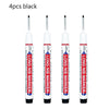 Four black waterproof deep hole marker pens for metal and woodworking