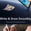 A hand writes on a surface, demonstrating the smooth tracing capability of an Ultra Clear Tempered Glass Screen Protector.
