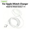 White magnetic USB to Type-C charging cable for Apple iWatch Series 1-11