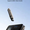 A black foldable bracket adapter is shown next to a smartphone displaying the time 07:48.