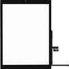 Schwarzes Tablet-Display mit blauem Anschluss oben, zeigt weiße, leere Anzeige.