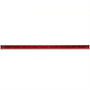 A red aluminum triangular scale ruler set.