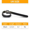 Black reusable ring sizer measuring tool with an A-Z mark and 11.5cm length.