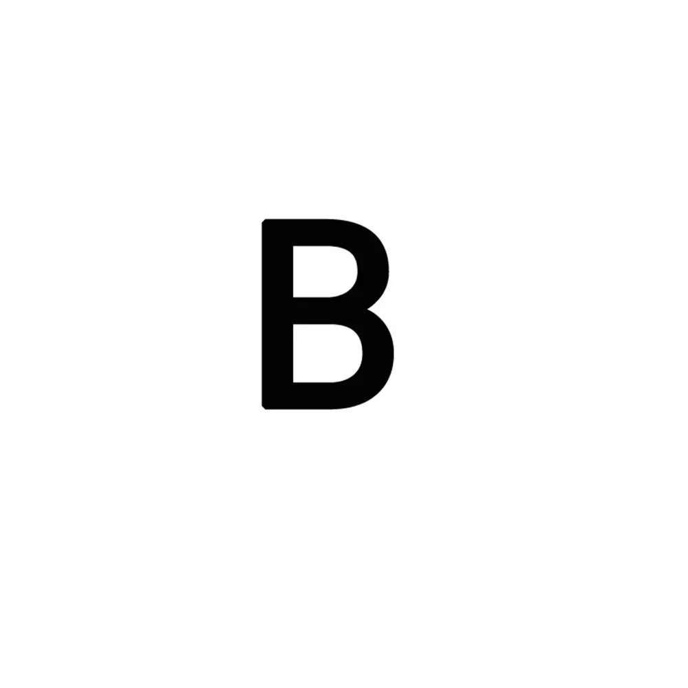 Una letra B mayúscula negra sobre un fondo blanco.