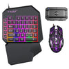 A black T-Wolf mobile gaming keyboard and mouse combo featuring a full-size keyboard and an ergonomic mouse.
