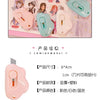 A collection of pastel-colored cat paw mini cutters in pink, mint green, and white are displayed on a fluffy white background