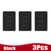 Three black silicone suction cup phone holders arranged side by side.