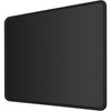 A large, black, contoured rubber mouse pad for gaming and desk use.