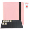 Pink card binder album with 12 grids and capacity for 480 cards.