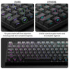 مقارنة مفاتيح (keycaps) تدرج PBT بين منتجاتنا وغيرها، تظهر علامات بوابة الحقن.