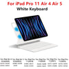 White keyboard cover for iPad Pro 11 Air 4 Air 5 models