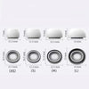 A set of replacement silicone eartips for AirPods Pro in various sizes XS, S, M, and L.