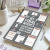 A spiral-bound planner workbook titled My Final Wishes featuring various guided sections and layouts.