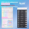 Languo collaboration painting journal pen set featuring various pastel colors and tips