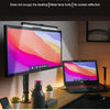Monitor hanging lamp illuminating a desktop view with soft light for eye protection