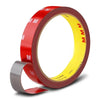 Roll of red and yellow heavy duty acrylic foam double sided tape for sealing and bonding