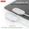 Pogo PIN Connection Magnetic Charger for iPad Pro/Air showing a gold plated Pogo Pin and USB-C cable