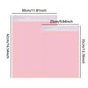 Pink reusable self-sealing packaging bags shown with dimensions 30cm by 42cm.