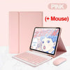 Pinkes magnetisches Leder-Keyboard- und Maus-Cover für ein iPad