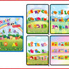 A set of magic water drawing and coloring notebooks featuring letters, animals, and numbers for early learning.